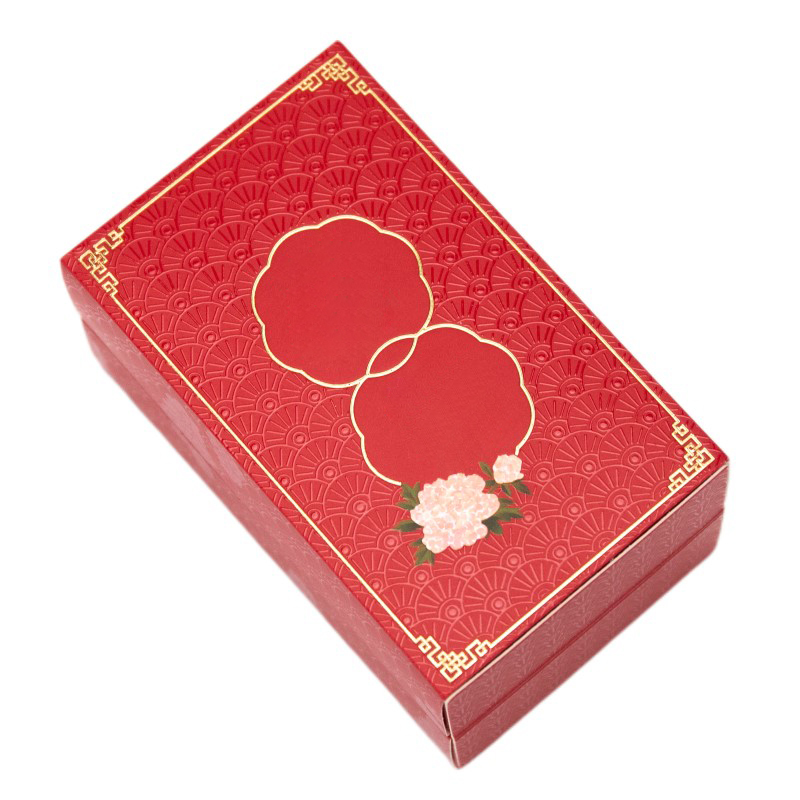 Chinese Red Foldable Heart Gift Box