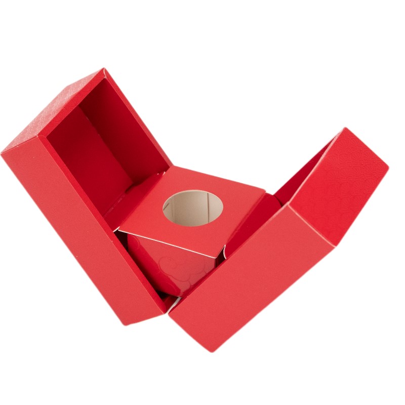 Chinese Red Foldable Heart Gift Box
