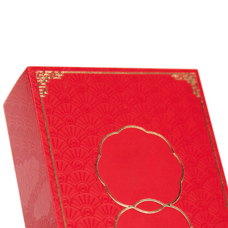 Chinese Red Foldable Heart Gift Box