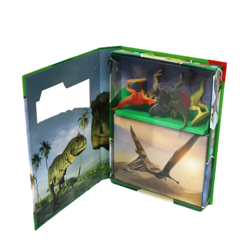 Dinosaur Themed Pop-Up Board Book - Interactive Children's 3D Educational Book
