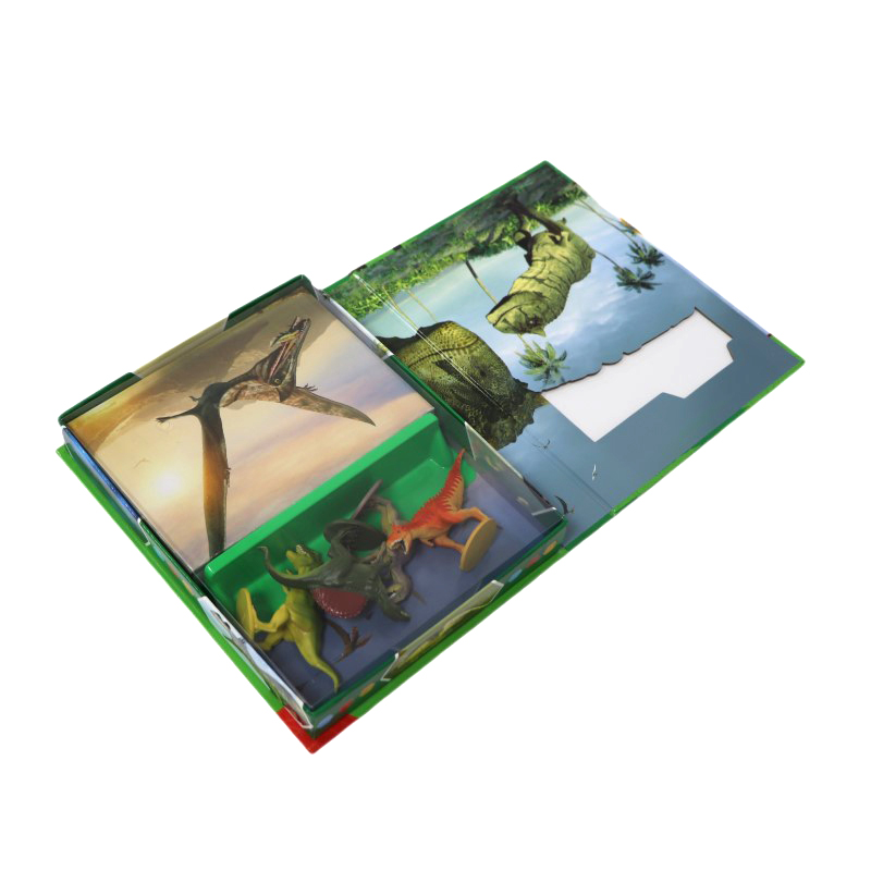 Dinosaur Themed Pop-Up Board Book - Interactive Children's 3D Educational Book