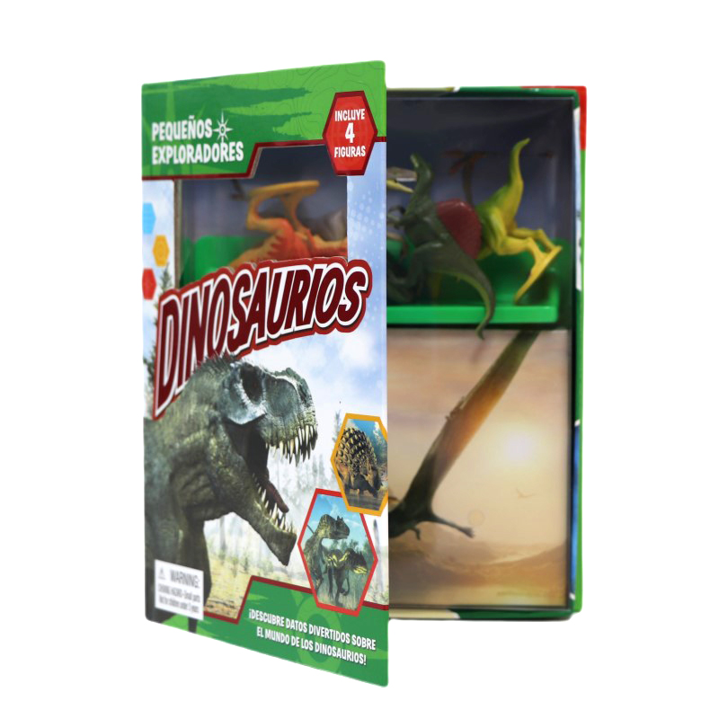 Dinosaur Themed Pop-Up Board Book - Interactive Children's 3D Educational Book