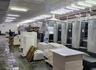 paper packaging factory production workshop in China