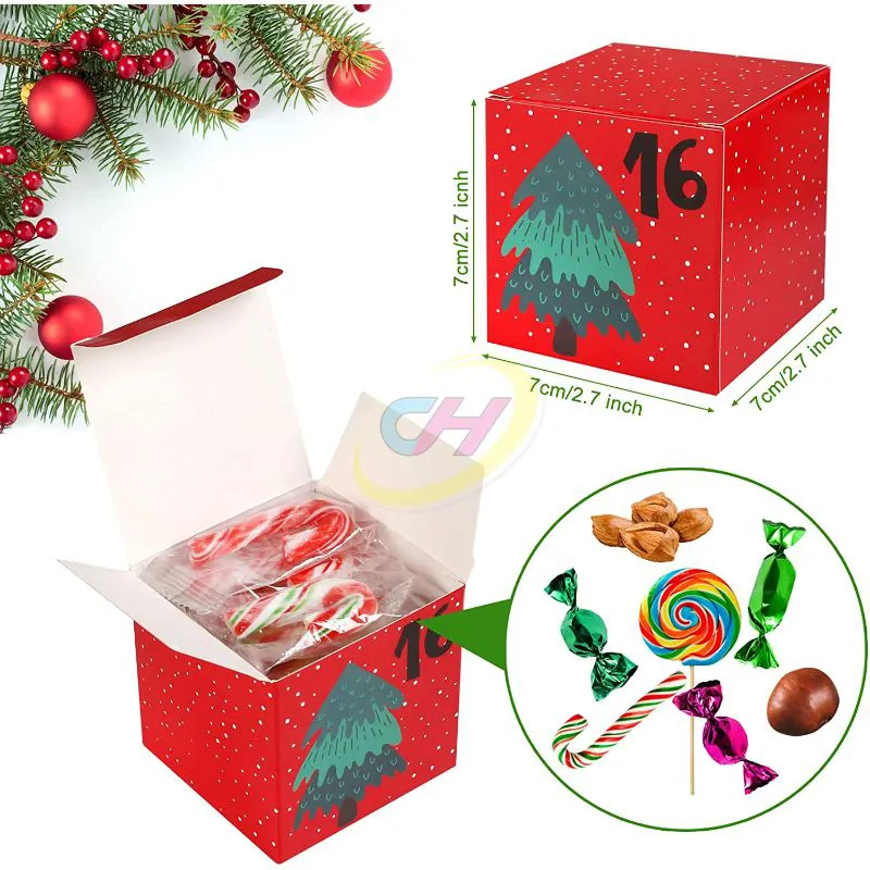 24-Piece Christmas Gift Blind Box Set – Mystery Surprise Boxes for Holiday Countdown & Parties