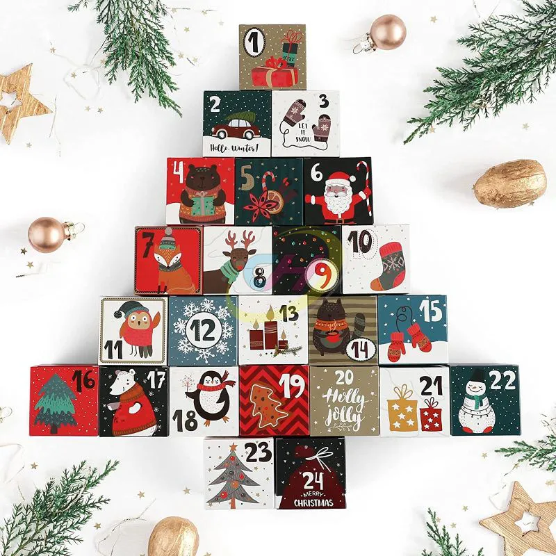 24-Piece Christmas Gift Blind Box Set – Mystery Surprise Boxes for Holiday Countdown & Parties