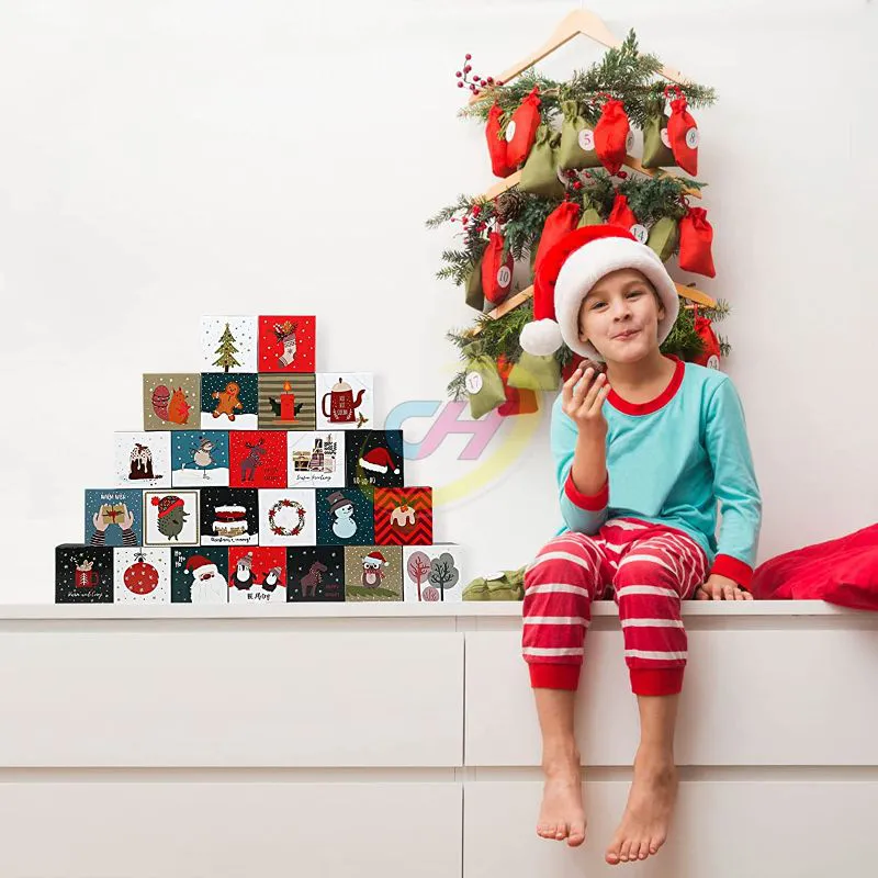24-Piece Christmas Gift Blind Box Set – Mystery Surprise Boxes for Holiday Countdown & Parties