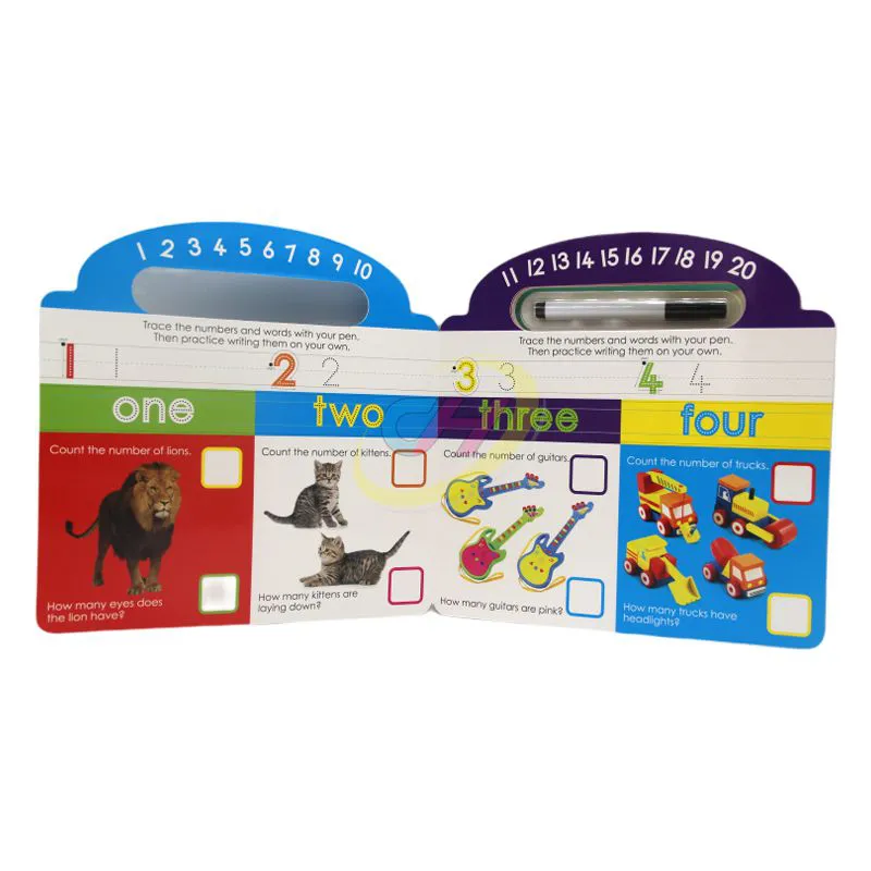 Toddler Early Learning Drawing Book - Reusable Preschool Sketch Pad with Wipe-Clean Pages