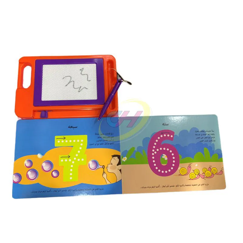 Interactive Kids Early Learning Board Book with Wipe-Clean Whiteboard