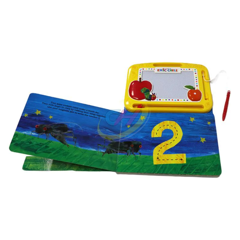 Interactive Kids Early Learning Board Book with Wipe-Clean Whiteboard