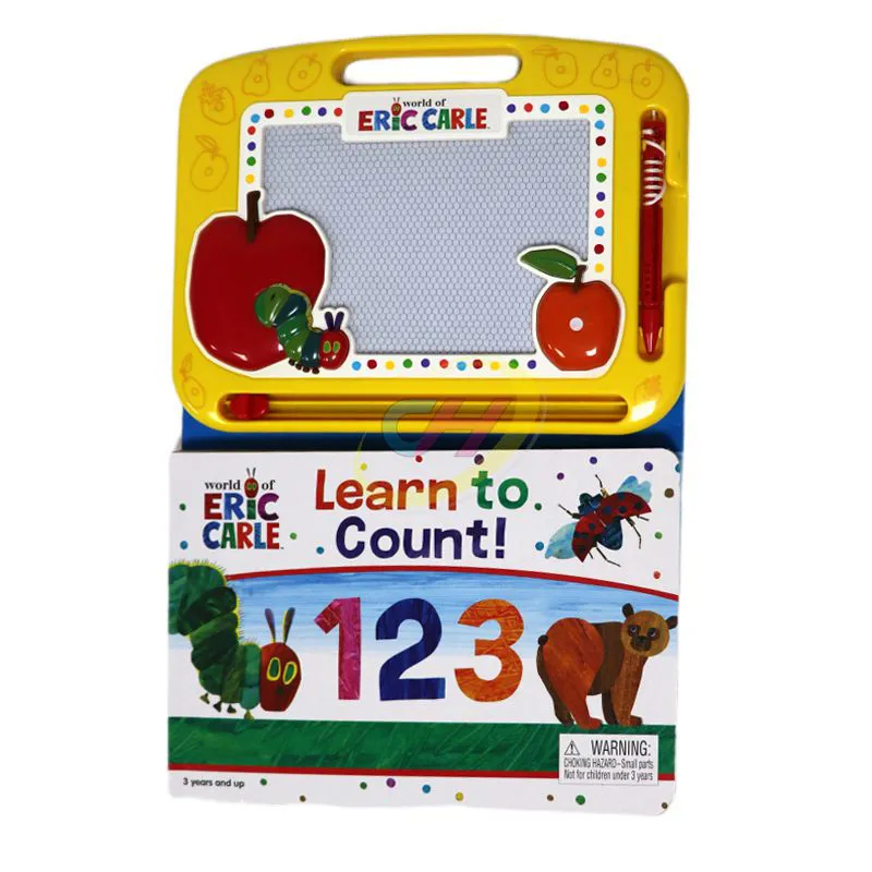 Interactive Kids Early Learning Board Book with Wipe-Clean Whiteboard
