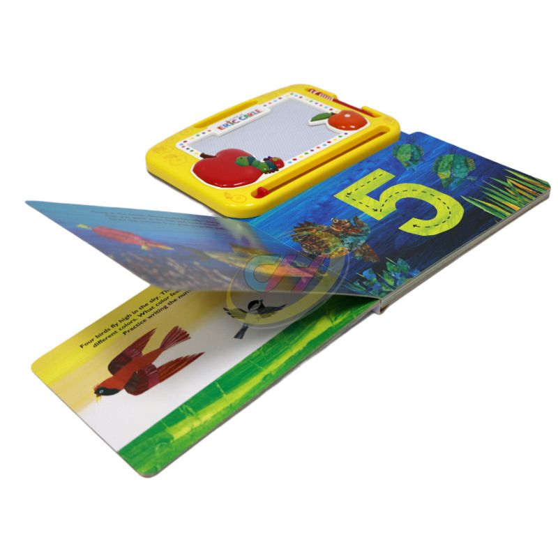 Interactive Kids Early Learning Board Book with Wipe-Clean Whiteboard