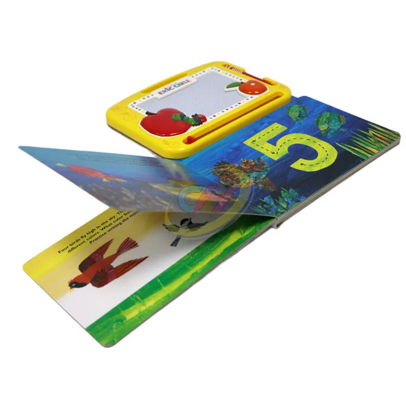 Interactive Kids Early Learning Board Book with Wipe-Clean Whiteboard