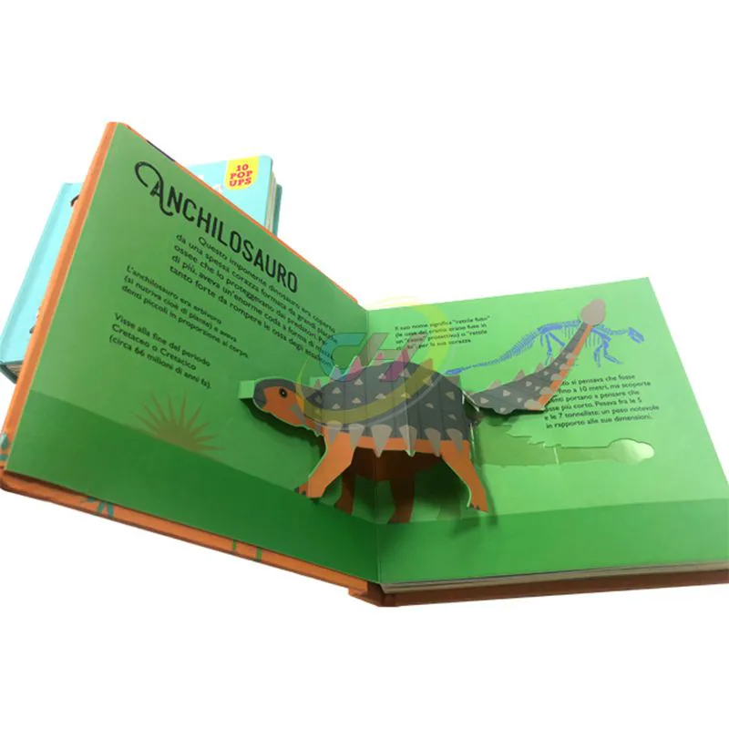 Dinosaur Pop-Up Adventure Board Book Interactive 3D Toddler-Safe & Eco-Friendly