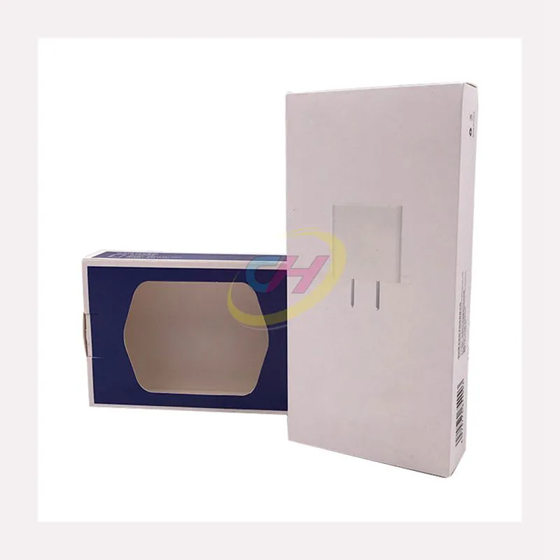Custom Box with PVC Window, Inner Liner & Hanging Tabs  – Display Packaging for Data cable & headphones
