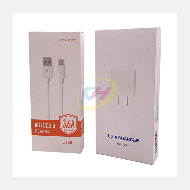 Custom Box with PVC Window, Inner Liner & Hanging Tabs  – Display Packaging for Data cable & headphones