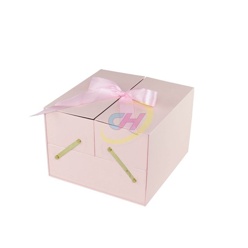 Pink Wedding Confession Keepsake Box – Elegant Proposal & Anniversary Gift Packaging with Customizable Inserts