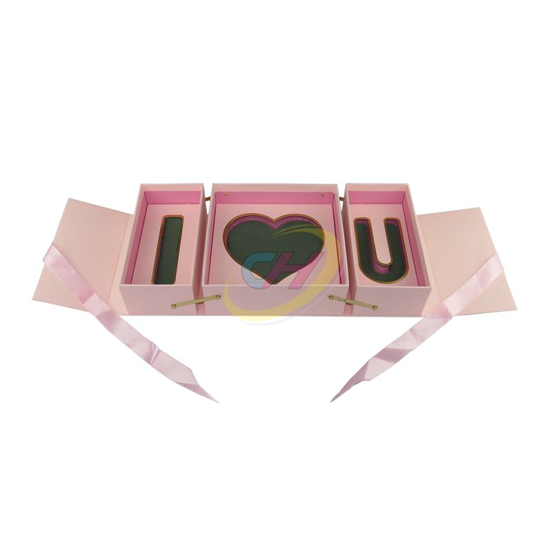 Pink Wedding Confession Keepsake Box – Elegant Proposal & Anniversary Gift Packaging with Customizable Inserts