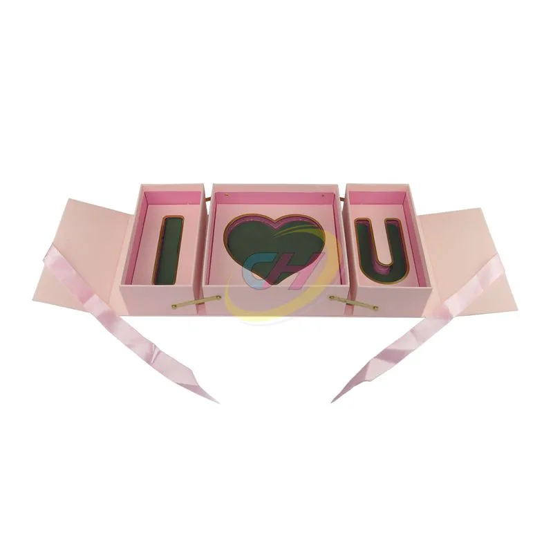 Pink Wedding Confession Keepsake Box – Elegant Proposal & Anniversary Gift Packaging with Customizable Inserts