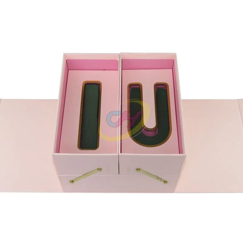 Pink Wedding Confession Keepsake Box – Elegant Proposal & Anniversary Gift Packaging with Customizable Inserts