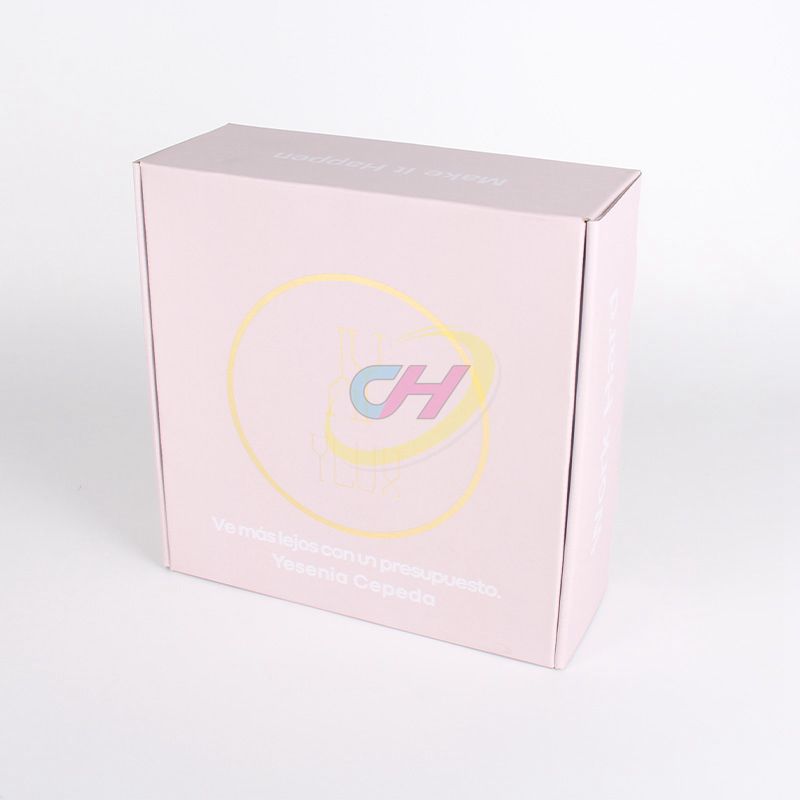 Pink Corrugated Paper Makeup Shipping Mailer Box – Eco-Friendly Cosmetic Packaging for Brands, Ecommerce & Gift Sets