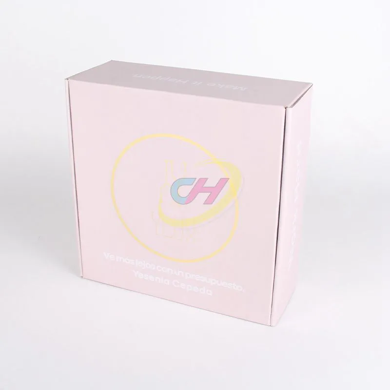 Pink Corrugated Paper Makeup Shipping Mailer Box – Eco-Friendly Cosmetic Packaging for Brands, Ecommerce & Gift Sets