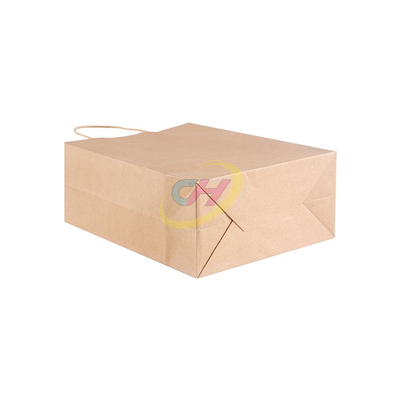 Solid Color Simple Eco-Friendly Paper Shopping Bags – Customizable Recyclable Carry Bags for Retail, Groceries & Brand Promotions