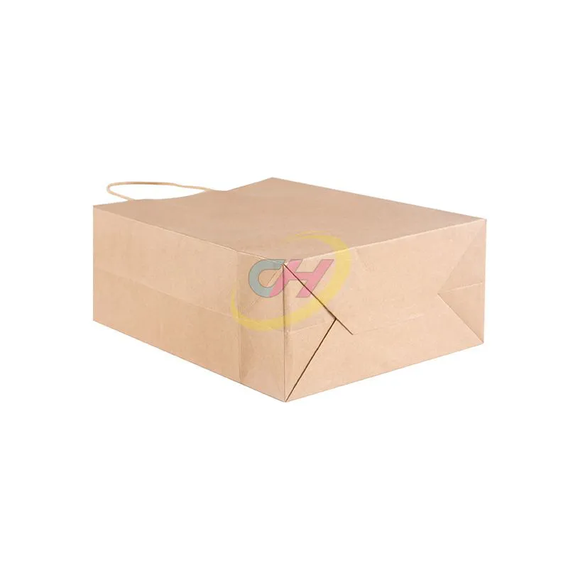 Solid Color Simple Eco-Friendly Paper Shopping Bags – Customizable Recyclable Carry Bags for Retail, Groceries & Brand Promotions