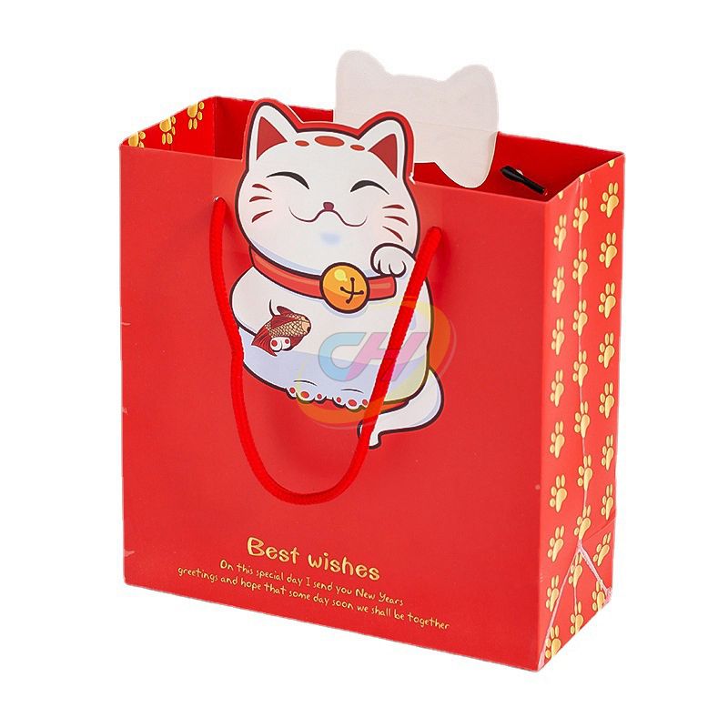 Custom Cartoon Design Paper Bags – Eco-Friendly Kids Party Favors, Retail Gift Packaging & Reusable Shopping Totes