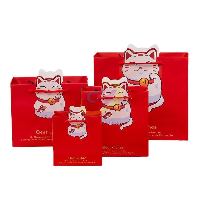 Custom Cartoon Design Paper Bags – Eco-Friendly Kids Party Favors, Retail Gift Packaging & Reusable Shopping Totes