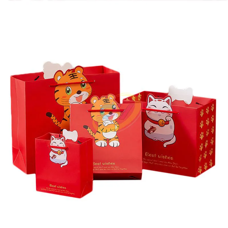 Custom Cartoon Design Paper Bags – Eco-Friendly Kids Party Favors, Retail Gift Packaging & Reusable Shopping Totes