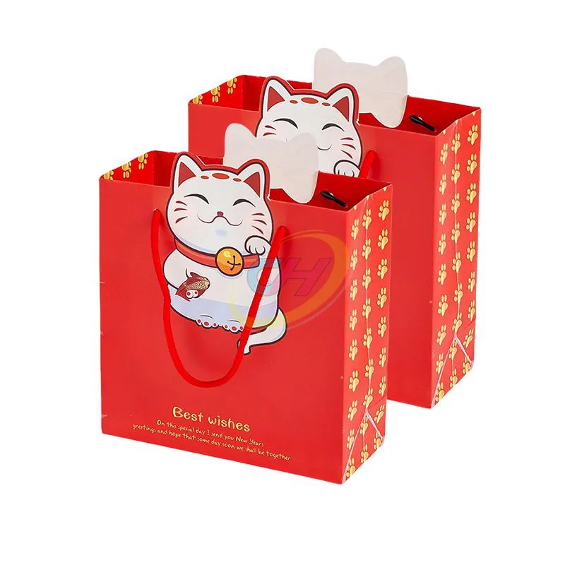 Custom Cartoon Design Paper Bags – Eco-Friendly Kids Party Favors, Retail Gift Packaging & Reusable Shopping Totes