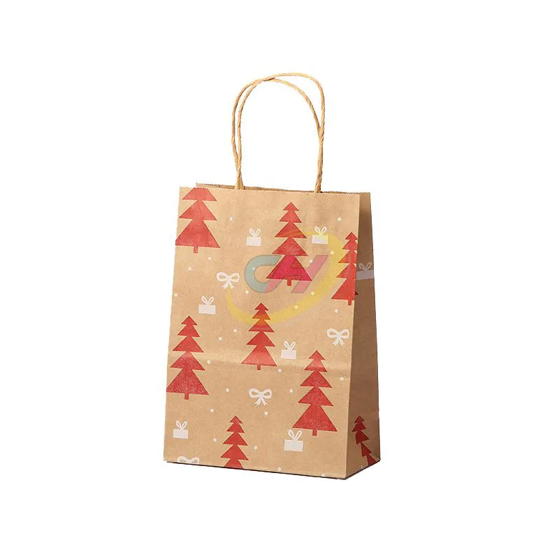 Custom Christmas Paper Gift Bags – Eco-Friendly Holiday Packaging with Festive Designs for Retail, Parties & Brand Promotions