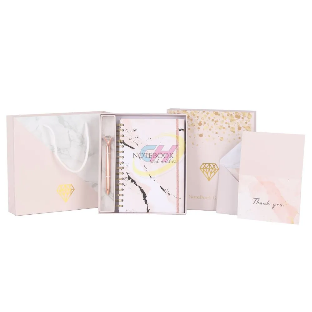 Spiral Notebook Gift Set: Stylish Stationery for Gifting & Self - Care