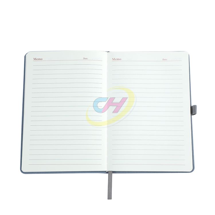 Linen - Textured PU Notebook with Foil Embossed