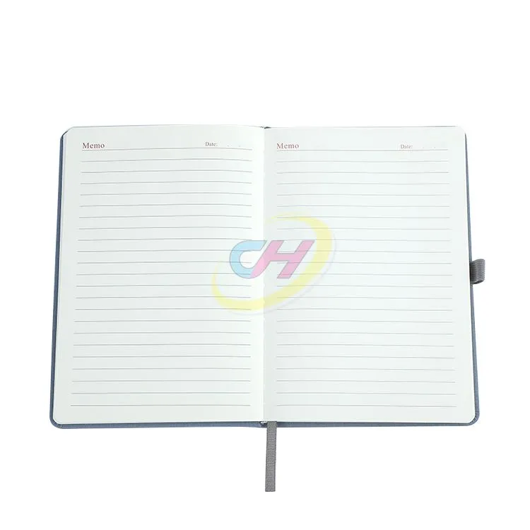 Linen - Textured PU Notebook with Foil Embossed