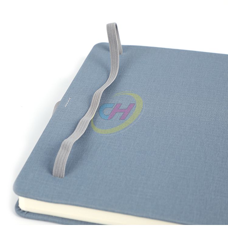 Linen - Textured PU Notebook with Foil Embossed