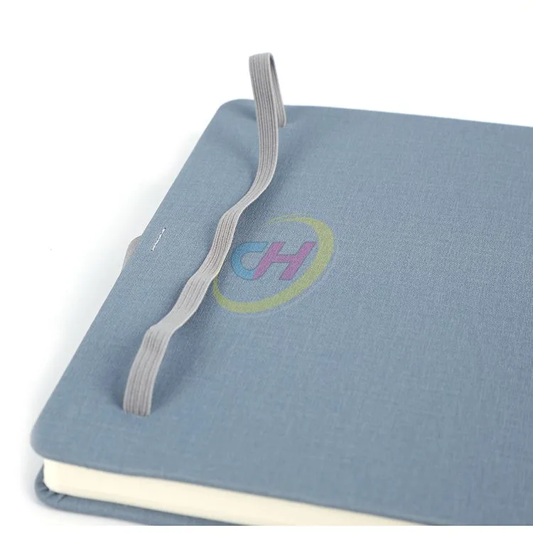 Linen - Textured PU Notebook with Foil Embossed