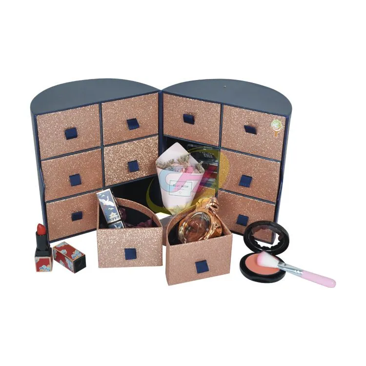 Glamorous Glitter Advent Calendar Box: Festive Countdown Treasure Chest