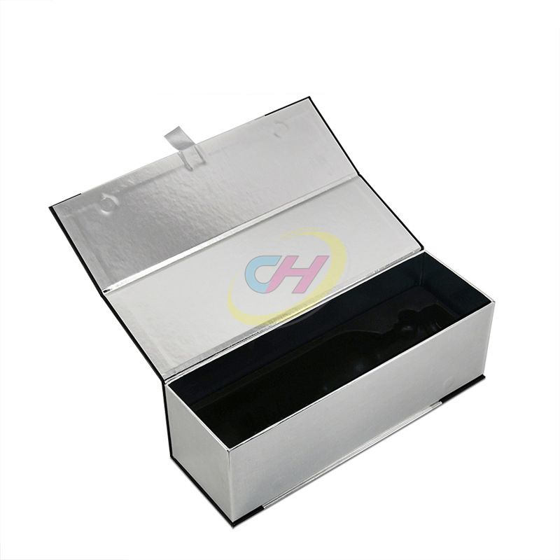 Sleek Silver Custom Wine Box: Elevate Wine Gifting & Storage