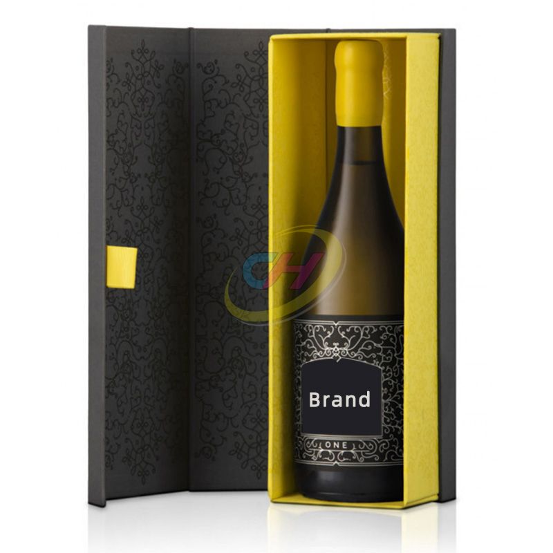 Sleek Contrast Wine Gift Box: Elevate Your Brand’s Luxury Presentation