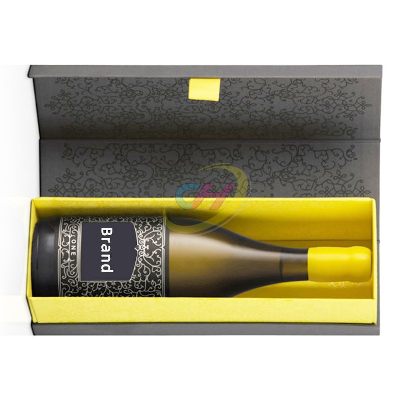 Sleek Contrast Wine Gift Box: Elevate Your Brand’s Luxury Presentation