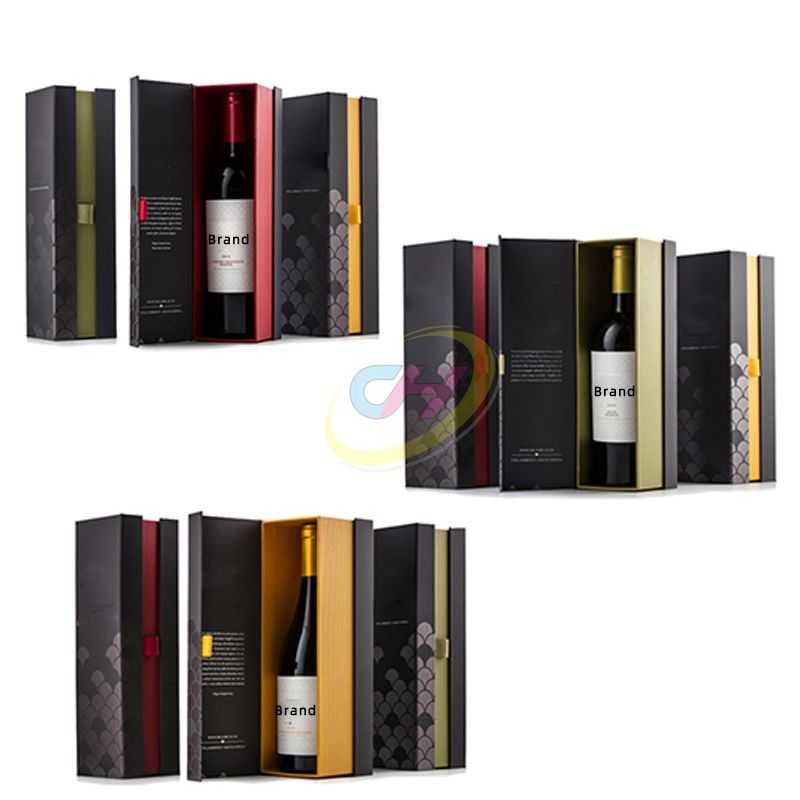 Sleek Contrast Wine Gift Box: Elevate Your Brand’s Luxury Presentation