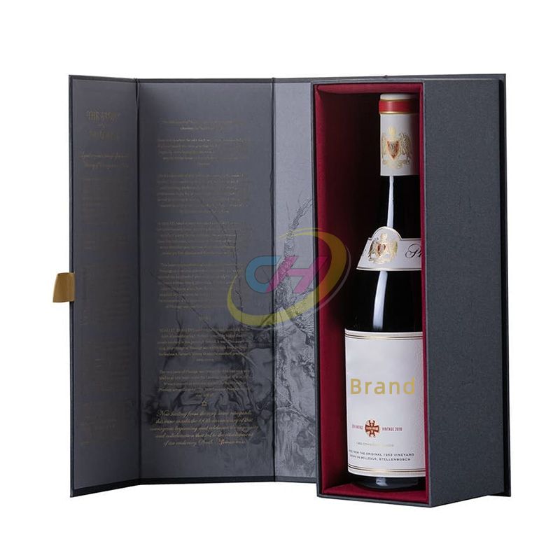 Sleek Contrast Wine Gift Box: Elevate Your Brand’s Luxury Presentation
