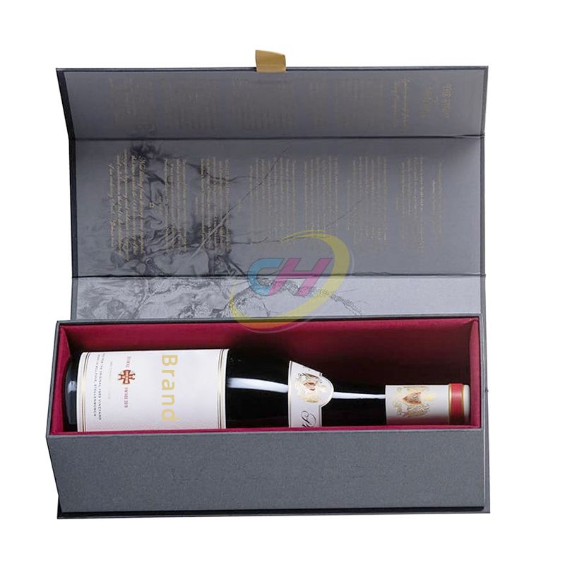 Sleek Contrast Wine Gift Box: Elevate Your Brand’s Luxury Presentation