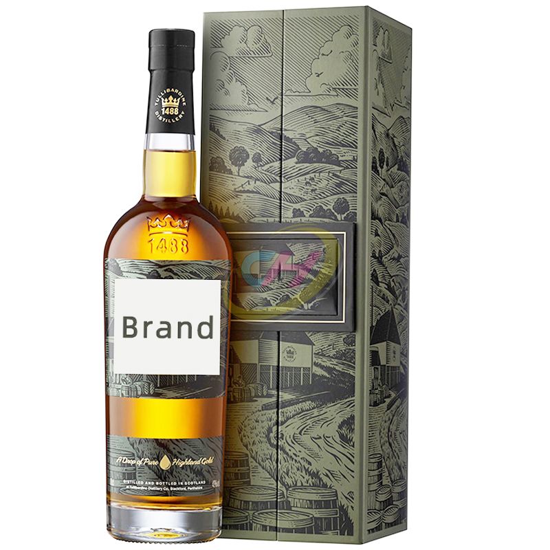 Crafted Scenic Whiskey Gift Box: Elevate Your Spirits Presentation