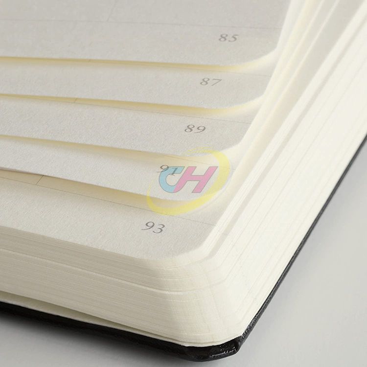 Teal & White Striped Linen Hardcover Notebook - Premium Journal for Writing & Customization