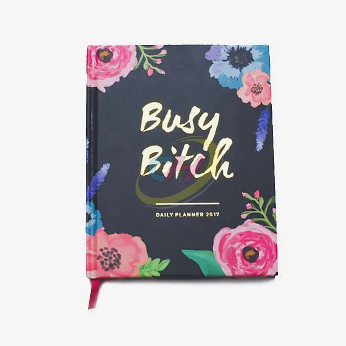 Floral Hardcover Daily Planner 2026 - Stylish Organizer for Busy Lifestyles