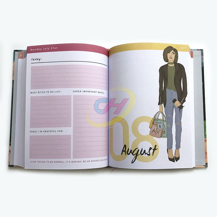 Floral Hardcover Daily Planner 2026 - Stylish Organizer for Busy Lifestyles