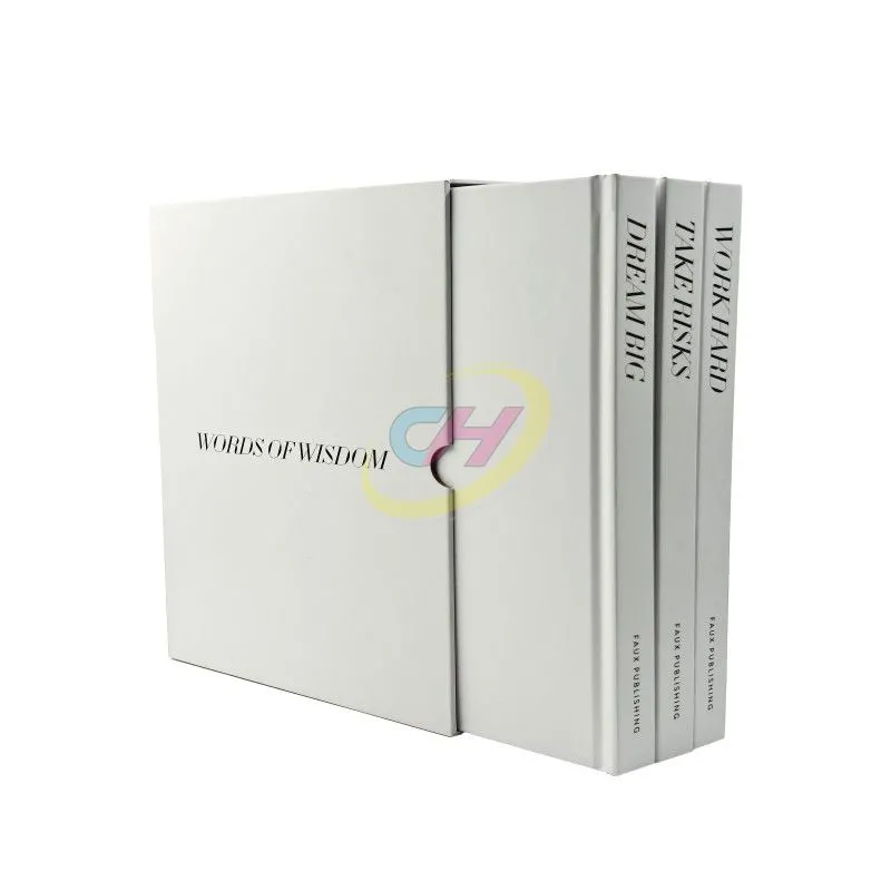 Minimalist Motivational Decorative Book Set: Custom Elegance for Modern Spaces