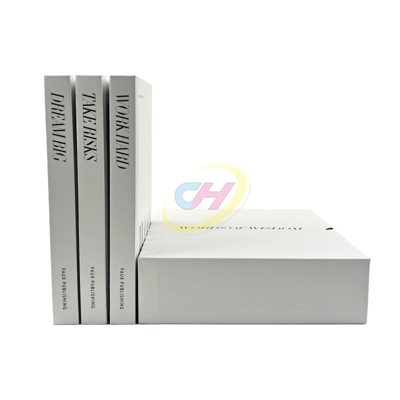 Minimalist Motivational Decorative Book Set: Custom Elegance for Modern Spaces